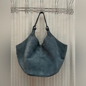 🔆M.I.L.A Emma Suede Leather Shoulder Bag DENIM